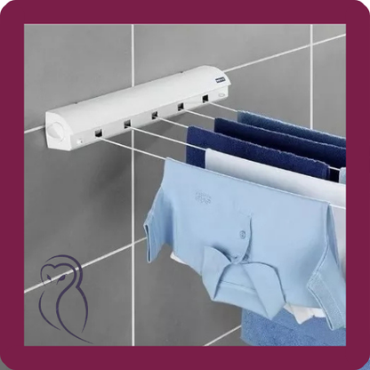 DRYFOLD™ TENDEDERO SECADOR ROPA RETRÁCTIL PARED